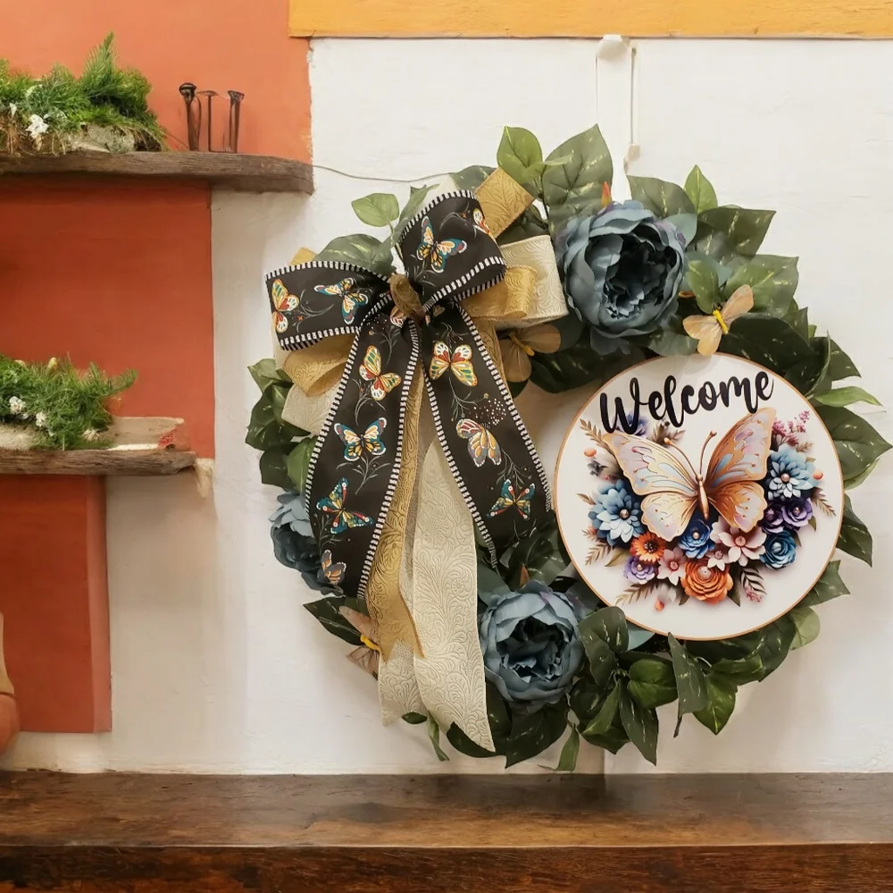 Wreath Making Kit Butterflies and Peony